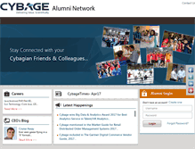 Tablet Screenshot of cybagealumni.com